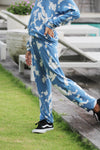 *Blue Bleach Stars Sweatpants*