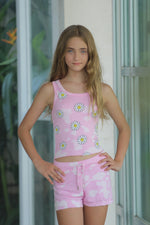 *Pink Bleach Solid Short*